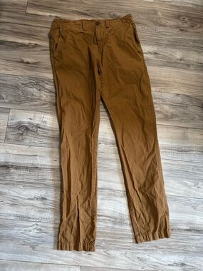 Tall 30/34 American Eagle Outfitters Men's Chino Pants - Rust Brown